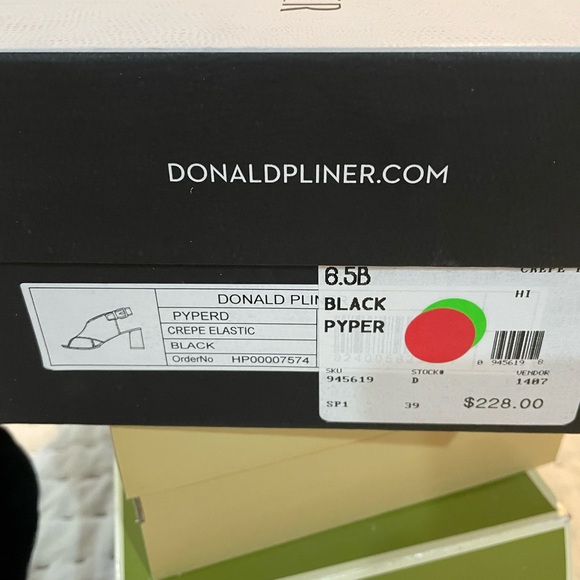 Donald Pliner Black Croco Pyper Slingback - Picture 8 of 15